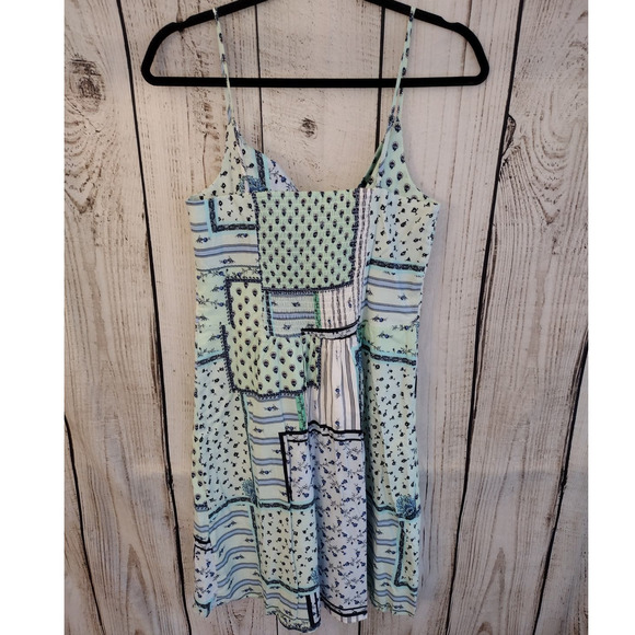 LOFT | TALL LENGTH Patchwork Floral Twist-Cutout Cami Dress - Picture 11 of 16